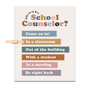 School Counseling Office Sign Door Counselor Decor Where Is The School Counselors Print Gifts Counseling Wall Art Signs Psychologist Gift School Counseling (Social Worker, 11x14 Print)