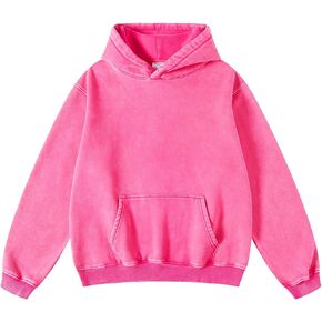Mens Oversized Hoodie Cool Pullover Hoodies Vintage Wash Plush Heavyweight Hoodie Trendy Hooded Sweatshirt Cotton Big and Tall Hoodies for Men Couples Streetwear College Winter Autumn Green L