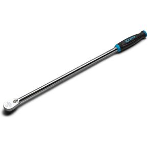 Capri Tools 3/8 in. Drive Fine 90-Tooth Extra Long Ratchet, Ergonomic Soft Grip, 20 in. Long
