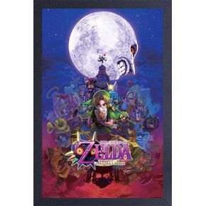 Pyramid America Nintendo Zelda Poster - The Legend of Zelda - Zelda Majoras Mask - 11 x 17 Frame Poster Wall Art, Ideal For Home Decor, Room Decor, Gaming Room Decor & Living Room Decor