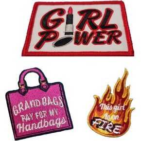 Funny Cornhole Patches for The Ladies Woman Girls Females That Love to Throw Bags Because Girls Throw Too Hook Backed Patch for You Bags or Backpack All Three Patches