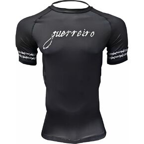 BJJ Rash Guards Grappling MMA Jiu Jitsu No Gi UFC Shirt Fight Wear, Short Sleeves