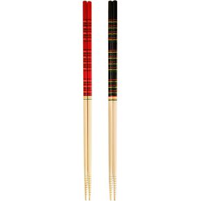10 Pairs Reusable Bamboo Chopsticks, Twisted chopsticks Natural Bamboo Wood Chopsticks, 9.06 Inch/23cm Polybag packing by LANHUTHS
