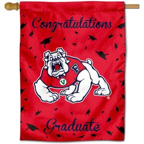 College Flags & Banners Co. Fresno State Bulldogs Graduation Gift Banner Flag