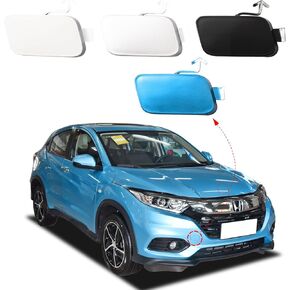Car Front Bumper Tow Hook Cover Cap Fit for Honda HRV HR-V 2019 2020 2021 Towing Eye 71104-T7M-H00 Trailer Cover (Black, Right Passenger Side)