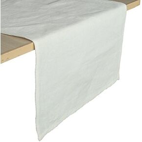 Linen Table Runner 16x72 Inch Natural Ivory Table Runner for Spring Farmhouse Party Supplies for Dining Table Kitchen Home Decor