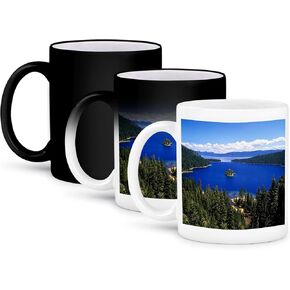 3dRose mug_57609_3 "Lake Tahoe California" Magic Transforming Mug, 11 oz, Multicolor