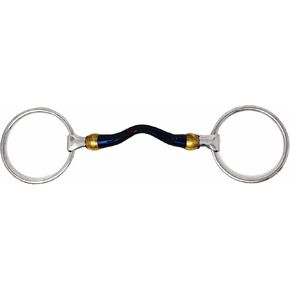 CHALLENGER SS Loose Ring Mouth Sweet Iron Mullen Medium Port Snaffle Bit 35647