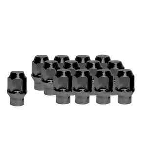 7/16-20 Extra Thread Lug Nuts, Hunting Horse 20 Pack 1.44" Tall 3/4" Hex Conical Seat Closed End Lug Nuts, Chrome
