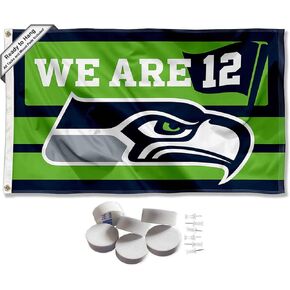 Seattle Seahawks We are 12 Banner and Tapestry Wall Tack Pads