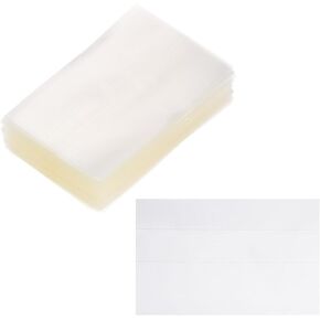 PATIKIL 42x70mm PVC Perforated Shrink Bands, 400Pcs Heat Shrink Seal Wrap Fit for 10ml Essential Oil Bottles Jars Cans Tins Fit for 1.85-2.1inch Cap Diameter, Clear