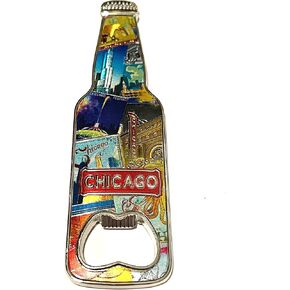 SUREG Bottle Shaped Souvenir Fridge Bottle Opener Magnet Various States and Cities Collectible Retro Collage Design Souvenir Collectible Bottle Opener Fridge Magnet 1 Item (Colorado) in Saudi Arabia