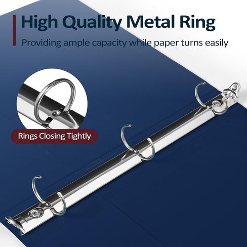 Sooez 2 Pack BinderX 3 Ring Binder 1 Inch, 𝗘𝘅𝘁𝗿𝗮 𝗗𝘂𝗿𝗮𝗯𝗹𝗲 1 Inch Binders 3 Ring Holds 700 Sheets, PVC Free Clear View Binders 1 Inch, Three Ring Binder for School & Office Supplies, A4 in Saudi Arabia