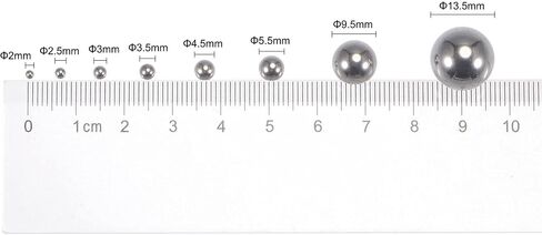 uxcell 1500pcs 2.5mm 201 Stainless Steel Bearing Balls G200 Precision in Saudi Arabia