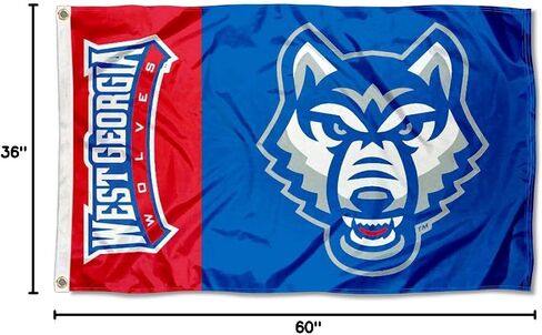 UWG Wolves Large 3x5 College Flag in Saudi Arabia