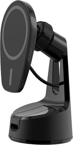Scosche MPQ6DV-SP Magnetic Phone Holder for Car Dashboard/Vent, 20W Wireless Fast Car Charger Phone Stand, Hands Free Cell Phone Mount Compatible w/iPhone 15/14/13/12 Series and MagSafe Accessories in Saudi Arabia