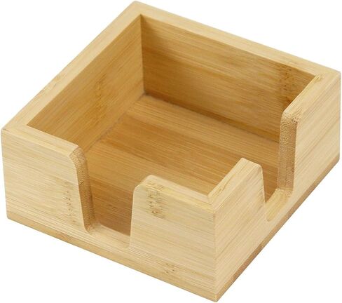 MultiBey Sticky Notes Memo Pad Holder Dispenser Original Wood Color Bamboo Desk Supplies Organizer Accessories for Office Home Schools in Saudi Arabia