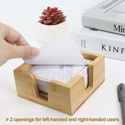 MultiBey Sticky Notes Memo Pad Holder Dispenser Original Wood Color Bamboo Desk Supplies Organizer Accessories for Office Home Schools in Saudi Arabia