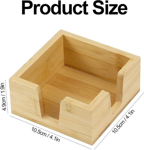 MultiBey Sticky Notes Memo Pad Holder Dispenser Original Wood Color Bamboo Desk Supplies Organizer Accessories for Office Home Schools in Saudi Arabia