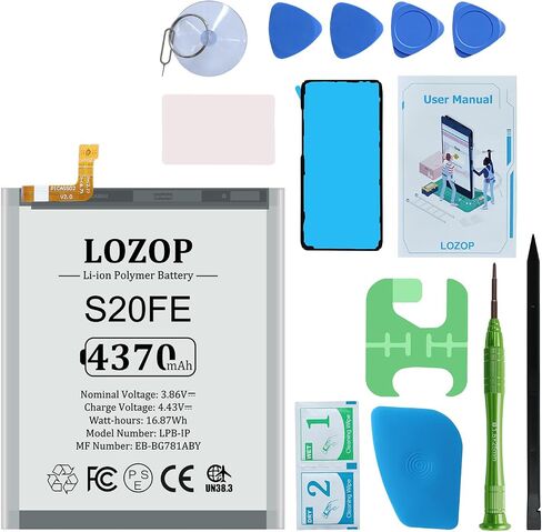 طقم استبدال بطارية Note 20 / Note 20 5G لهاتف Samsung Galaxy Note 20 SM-980F /Note 20 5G SM-N981U/U1/B/N/W وجميع موديلات N981 الأخرى مع مجموعة أدوات الإصلاح ودليل المستخدم in Saudi Arabia