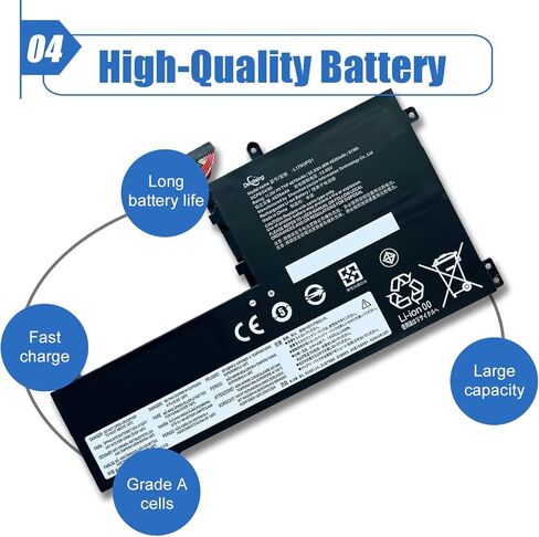 Dentsing 00HW022 SB10F46460 00HW023 SB10F46461 Laptop Battery Compatible with Lenovo ThinkPad T460s T470s Series 00HW036 SB10F46474 00HW037 SB10F46475 11.25V 24Wh 2090mAh 3-Cell in Saudi Arabia