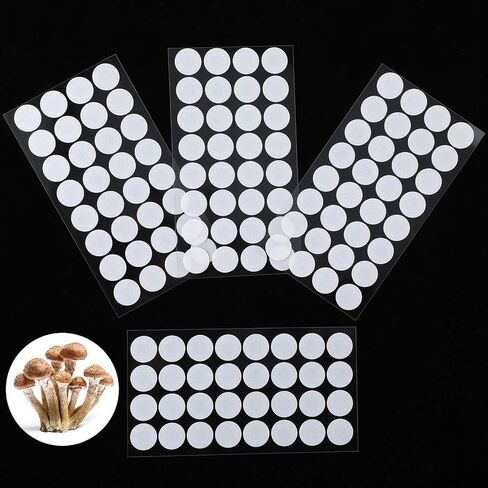 64 Pieces Synthetic Filter Paper Stickers 20 mm 0.3 μm Synthetic Filter Disc Tape Mushroom Applied Under Wide Mouth Mason Jar Filter for Mushroom Cultivation in Saudi Arabia