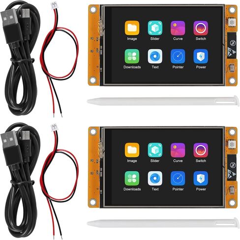 AITRIP 2 PACK ESP32 Development Board ESP32-2432S028R WiFi Bluetooth 2.8 Inch 240X320 Smart Display TFT Module Touch Screen for Arduino in Saudi Arabia