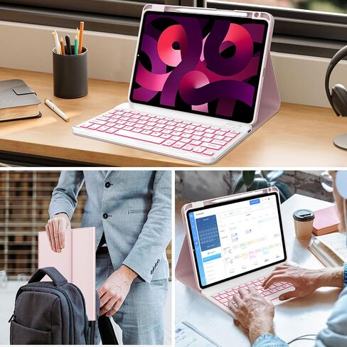D DINGRICH Backlit Keyboard Case for iPad Pro 11 inch 4th/3rd/2nd/1st Generation in Saudi Arabia
