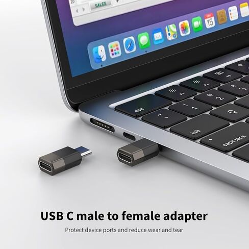 محول USB C 90 درجة (2 حزمة)، محول USB C بزاوية قائمة 100 وات، محول USB C ذكر إلى أنثى 40 جيجابت في الثانية يدعم Thunderbolt 4/3 لأجهزة الكمبيوتر المحمول/iPad/Steam Deck/Switch/PC/Type-C وما إلى ذلك. in Kuwait