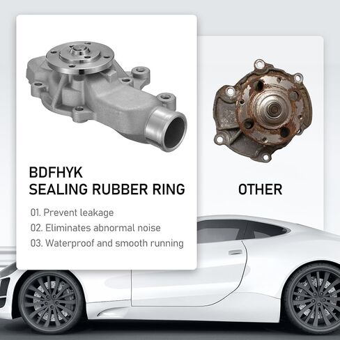 BDFHYK PW423 Automotive Engine Water Pump Kit Compatible with 2003-2004 E-350 Club Wagon,E-350,E-450,Excursion,F-250,F-350,F-450,F-550,F-650,F-750 V8 6.0L,Replace#41185,3C3Z8501A,3C3Z8501AA,PW423 in Saudi Arabia