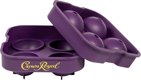 قالب ثلج كراون رويال مع 2 كأس ويسكي متوافق مع الترخيص الأصلي - ملحقات ويسكي ممتازة in Kuwait