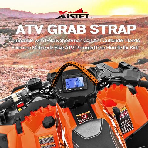 حزام حمل Xislet ATV، عالمي لمقود 0.75-1.37 بوصة متوافق مع Polaris Sportsman Can Am Outlander Honda Foreman Motocycle Bike ATV Paracord مقبض للأطفال in Kuwait
