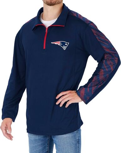 Zubaz NFL Mens Solid 1/4 Zip with Team Viper Liner in Kuwait