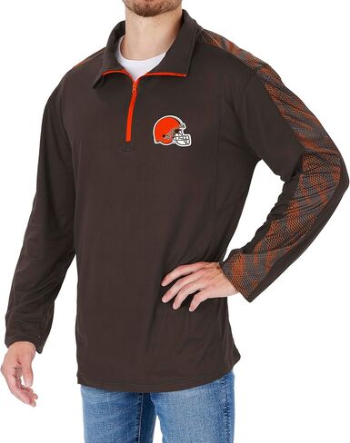 Zubaz NFL Mens Solid 1/4 Zip with Team Viper Liner in Kuwait