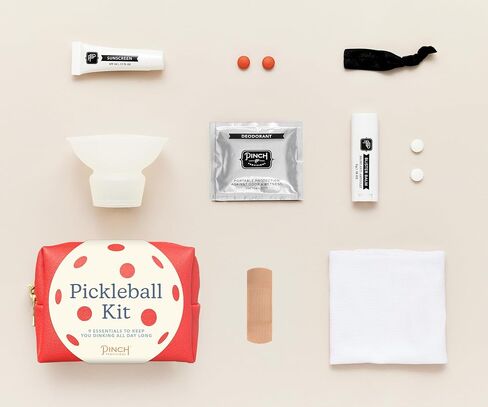 Pinch Provisions Pickleball Kit, 9 Must-Have Emergency Essentials for Pickleball, Includes Ball Retriever & Cooling Bands, Perfect for Pickleball Players, Father's Day, Mother's Day or Gym Bags in Saudi Arabia