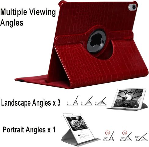 Case for 2022 iPad 10th Generation 10.9 inch, Rotating Stand Smart Magnetic Auto Wake Up/Sleep Cover for Model A2696 A2757 A2777 (Black) in Kuwait