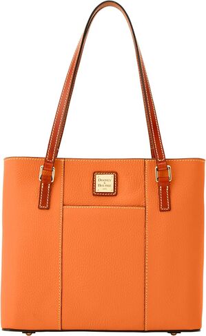 Dooney & Bourke Women's Small Lexington Tote in Pebble Grain Leather, Handbag with Long Leather Shoulder Straps, Black in Saudi Arabia