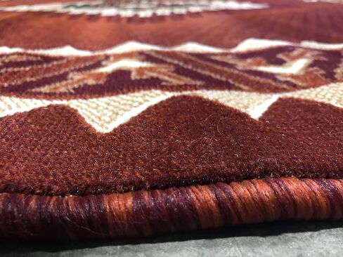 Kingdom Southwest Native American Runner Area Rug Blue & Brown Design D143 (2 Feet X 7 Feet) in Kuwait