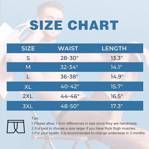 BAMBOO COOL Men’s Underwear Boxer Briefs 7-Pack Breathable and Soft with Fly Underwear for Men in Kuwait