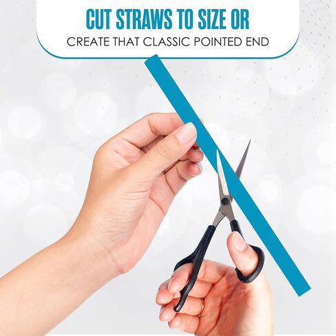 Jumbo Smoothie Straws, 100 pack, 10.5 in, Boba Straw, Extra Wide & Fat, Multi-Color, 0.5" Diameter, Large, Polypropylene Plastic, BPA Free, Reuseable, Milkshakes, Tea, Coffee, Bubble Milk | Houseables in Kuwait