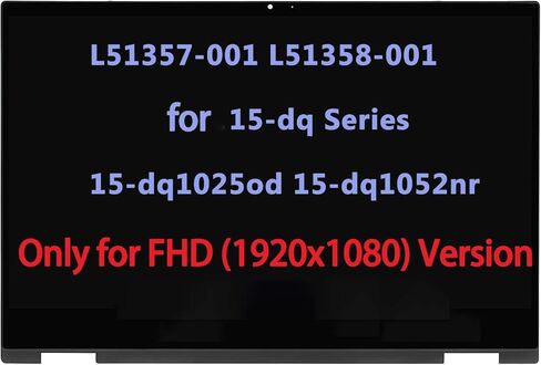925736-001 Screen Replacement for HP Envy x360 15m-bp 15M-BQ 15-bp 15m-bp112dx 15m-bp111dx 15m-bp011dx 15m-bp012dx 15M-BQ021DX 15M-BQ121DX LCD Touch Screen Digitizer Bezel Assembly FullHD in Saudi Arabia