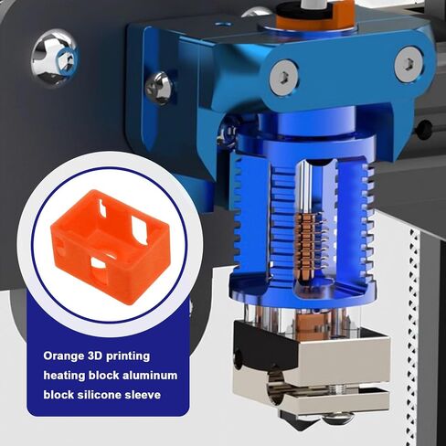 5pcs 3D Printer Heater Block Silicone Socks Cover Compatible with E3D V6 PT100 Heater Extruder Hotend Block Protective Sock Black in Saudi Arabia