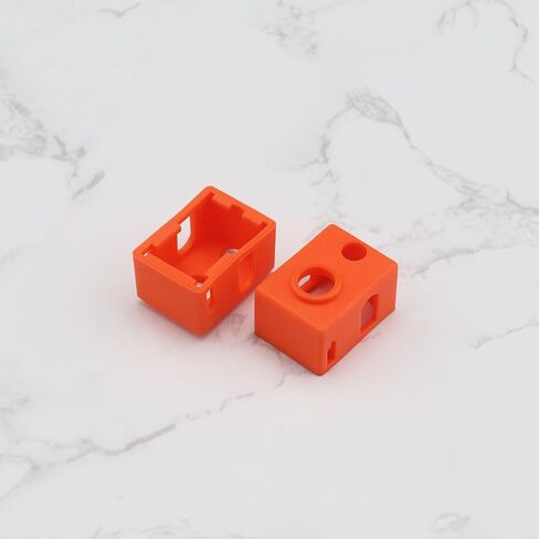 5pcs 3D Printer Heater Block Silicone Socks Cover Compatible with E3D V6 PT100 Heater Extruder Hotend Block Protective Sock Black in Saudi Arabia