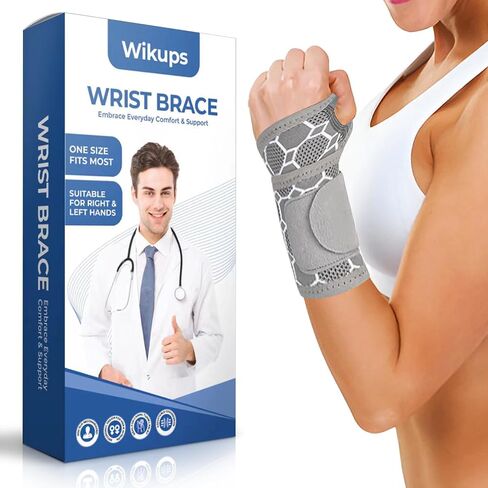 Carpal Tunnel Wrist Brace,Copper Compression Wrist Support Brace Adjustable Elastic Wrist Wraps Wrist Support for Men and Women,Sports,Weightlifting,Tendonitis,Carpal Tunnel Arthritis in Saudi Arabia