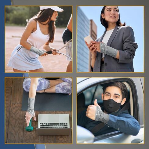 Carpal Tunnel Wrist Brace,Copper Compression Wrist Support Brace Adjustable Elastic Wrist Wraps Wrist Support for Men and Women,Sports,Weightlifting,Tendonitis,Carpal Tunnel Arthritis in Saudi Arabia