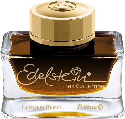 حبر معبأ في زجاجات من Pelikan Edelstein لأقلام النافورة، Moonstone (فضي-رمادي)، 50 مل، 1 لكل منها (300827) in Kuwait