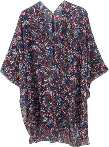 Elu Kimonos for Women - Beach Coverup Cardigan Poncho Ruanas floral Print swimsuits Plus size Long Summer Cover up in Saudi Arabia