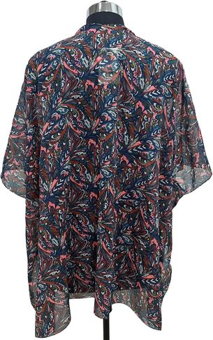 Elu Kimonos for Women - Beach Coverup Cardigan Poncho Ruanas floral Print swimsuits Plus size Long Summer Cover up in Saudi Arabia
