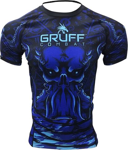قميص BJJ Rash Guards Grappling MMA Jiu Jitsu No Gi UFC، ملابس قتالية، بأكمام قصيرة in Kuwait