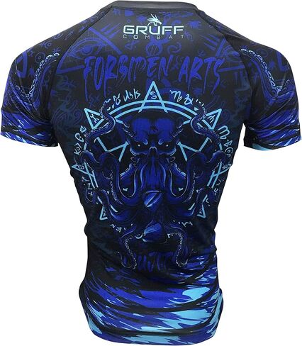 قميص BJJ Rash Guards Grappling MMA Jiu Jitsu No Gi UFC، ملابس قتالية، بأكمام قصيرة in Kuwait
